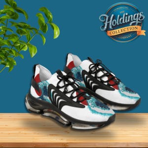 Great Wave Off Kanagawa Men&#39;s Mesh Sneakers - Hokusai, Japan - Comfortable Shock-absorbing Walking Shoes