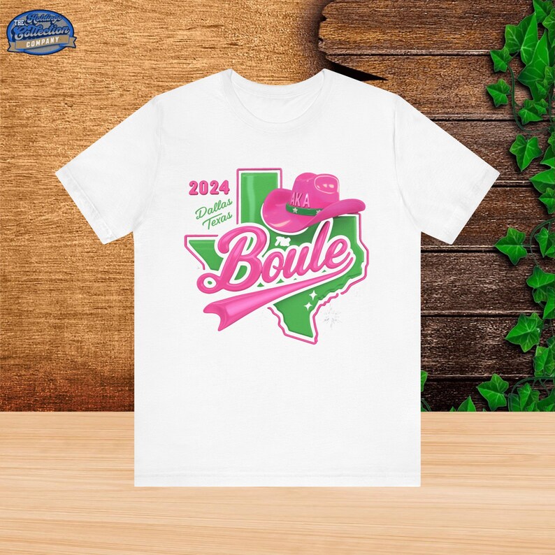 Dallas Texas AKA Boule 2024 Sorority Tshirt Green Pink Convention Tee