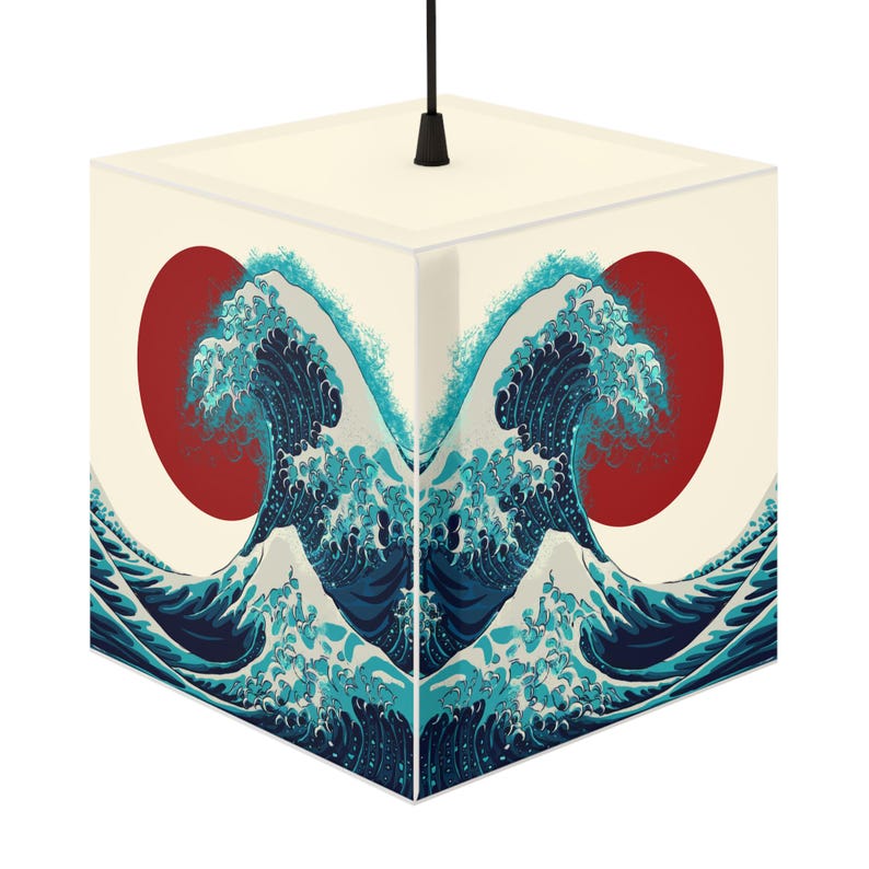 Great Wave off Kanagawa Wave Cube Light Kit - Night Light Cube Lamp ...