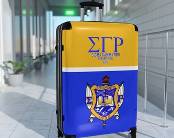 Stylish Sigma Gamma Rho Suitcase - Ideal Gift for the Jet-Setting SGRho Soror, 1922 Design