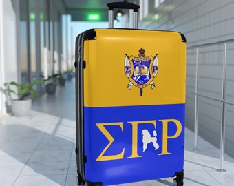 Stylish Sigma Gamma Rho Suitcase - Ideal Gift for the Jet-Setting SGRho Soror, 1922 Design