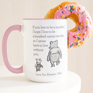 Personalized Winnie-the-Pooh Mug with Quote Classic Pooh Personalized Mug for Mom Birthday Gift for Best Friend Winnie the Pooh Gift
