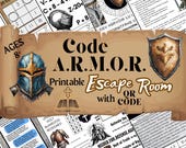 Bible Escape Room Armor of God Game Christian Family Game Night Printable Escape Rooms for Kids Bible Group Game Teens Escape Room Kit