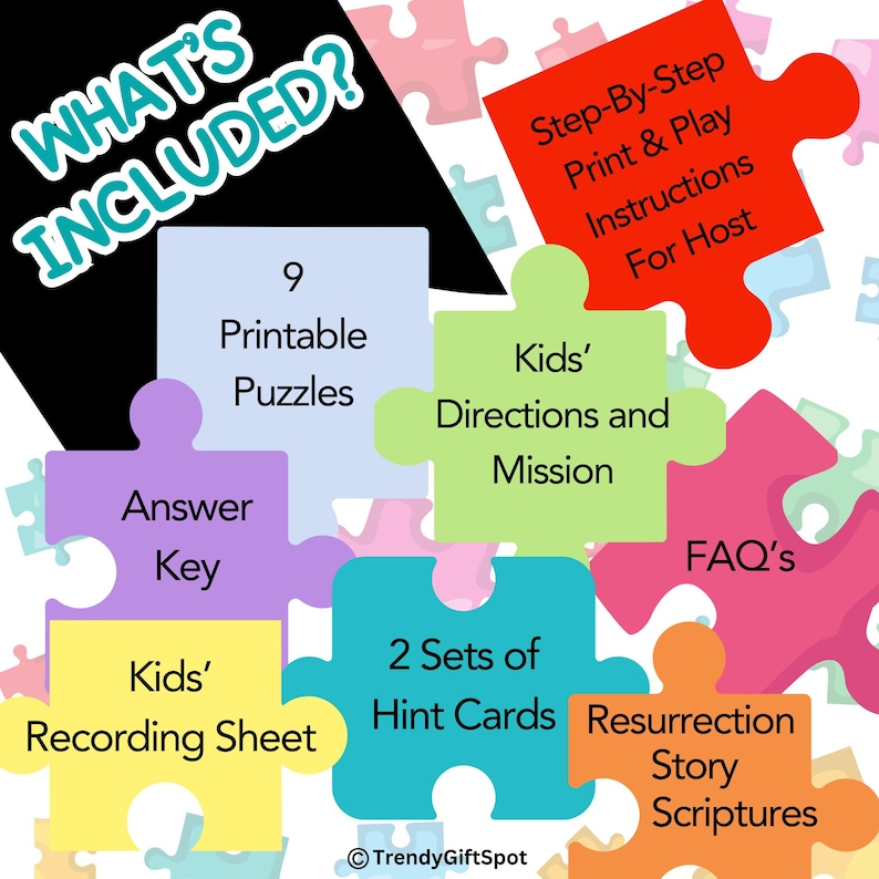 Printable Easter Escape Room for Kids Printable Party Game Escape Room Kit Holiday Party Game Christian Family Game Night Kid Adventure Game Homeschool Easter Activity Bible Easter Game Sunday School Easter Activity