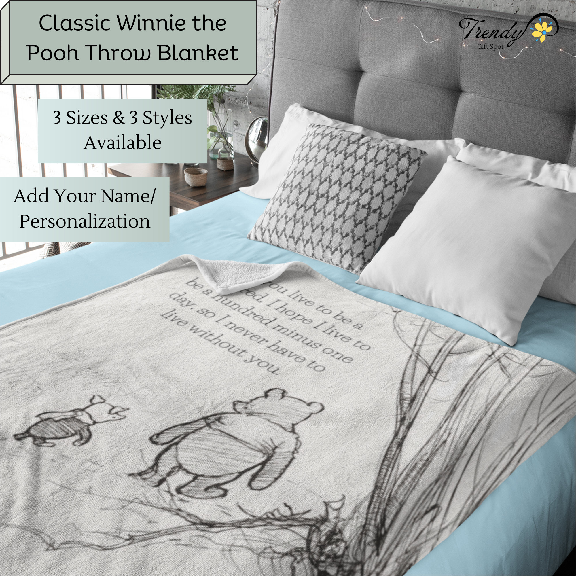Winnie the pooh blanket adult sale