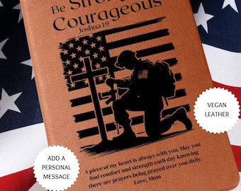 Personalisiertes Einsatztagebuch, Vegan Leder Militär Geschenk, Boot Camp Abschluss