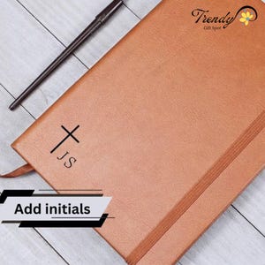 Personalized Catholic Prayer Journal: Vegan Leather Christian Notebook