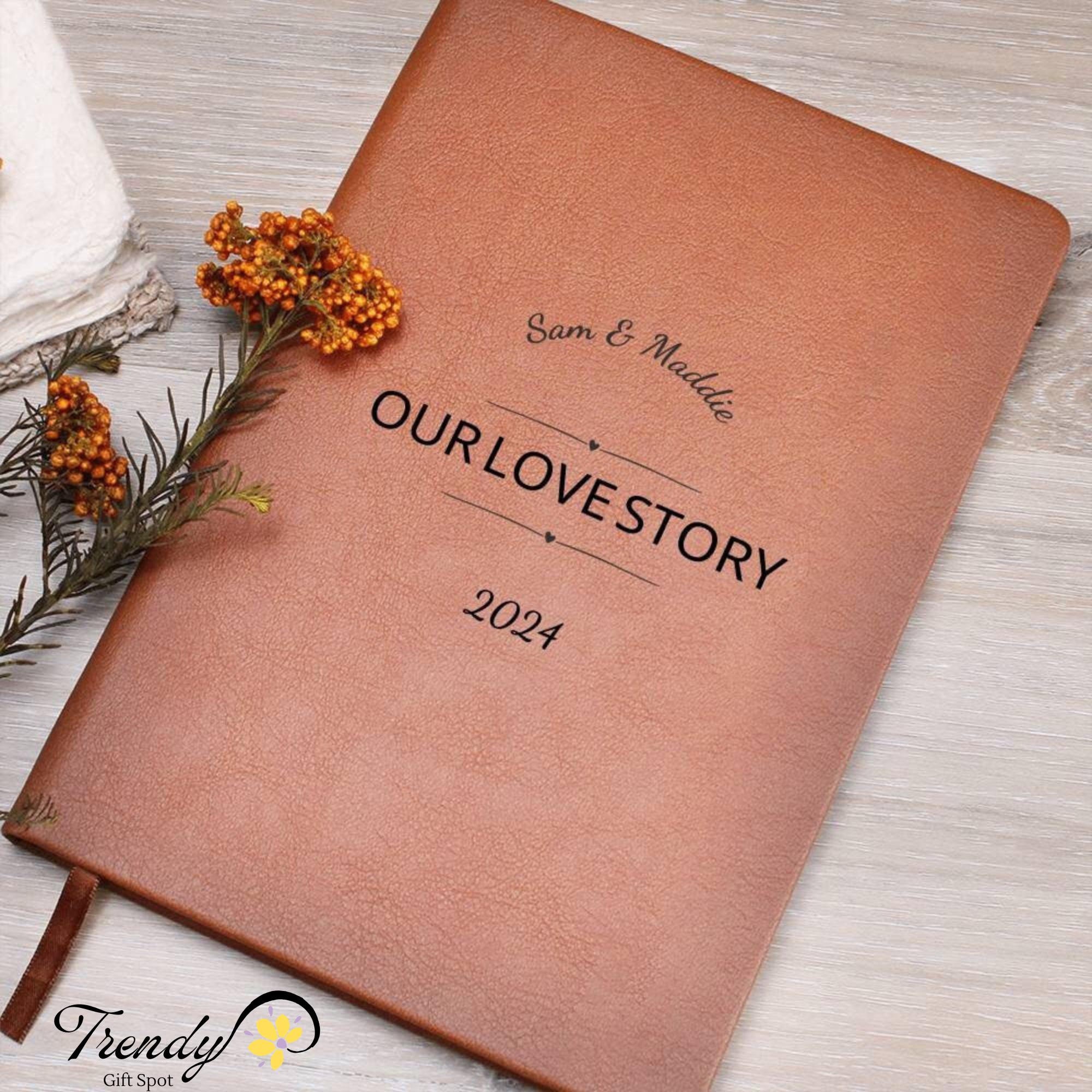 "Our Love Story" Anniversary Journal - 60-Year Keepsake For Couples, Wedding Memory Book, Gift