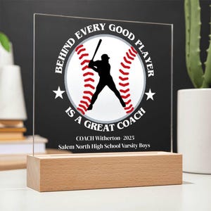 Baseball Coaching Gift, Baseball Coach Appreciation Gift, Personalized Baseball Coach Gift, Baseball Coach Award, Baseball Team Banquet Gift