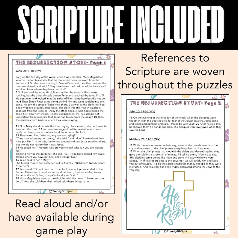 Easter Escape Room for Kids Printable Party Game Kids Bible Escape Room ...