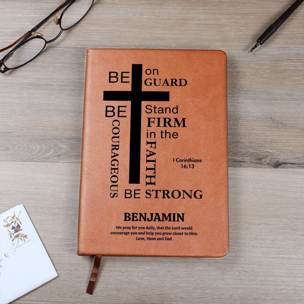 Personalized Prayer Journal Christian Gift for Men Leather Journal Leather Prayer Notebook Gift for Pastor Appreciation Gift for Dad or Son