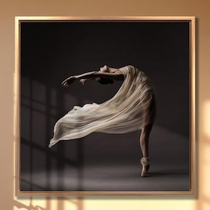 Ballerina Canvas Print: Elegant Ballet Dancer Wall Art