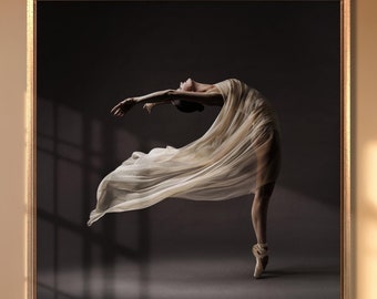 Ballerina Canvas Print: Elegant Ballet Dancer Wall Art