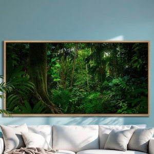 Tropical Jungle Canvas Print: Lush Rainforest Wall Art