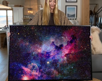 Nebula Leinwand Wandbild: Kosmos Galaxie Poster