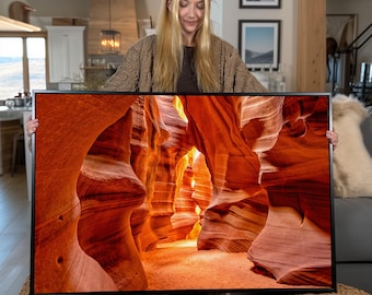 Antelope Canyon Canvas Print Art: Arizona Landscape Wall Decor