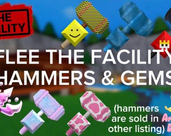 Roblox Flee The Facility Hammers And Gems! !!(HAMMERS LINKED In item DESC, sold in separate listing)!! Special Legendary Gems & Common Ones