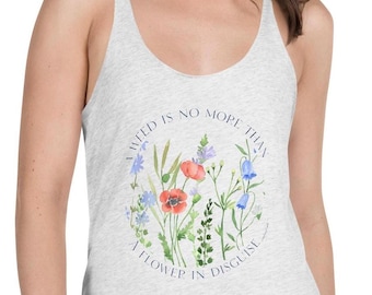 Wildflower Graphic Tank Top: Lightweight Summer Gardening Top