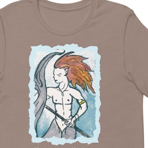 Merman Shirt, Merman Tee, Trident T Shirt, Merman with Spear Tee, Mermaid  Security Tee, Mermaid Party Shirt Gift, Father’s Day Original Tee