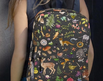 Forest Creature Backpack: Weatherproof Nature Book Bag