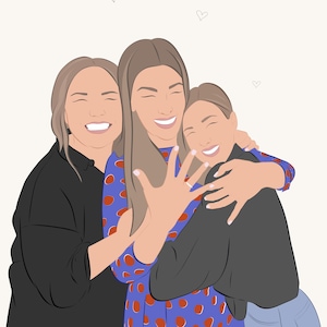 Ilustraciones personalizadas en formato digital. Ilustración a partir de fotografia realizada por encargo