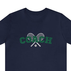 Tennis Coach T-Shirt, Tennis Lovers Tee, Coach Gift, Tennis Player Instructor Shirt, Tennis Fan Gift, Tennis Team Club Shirt, Tennis Apparel