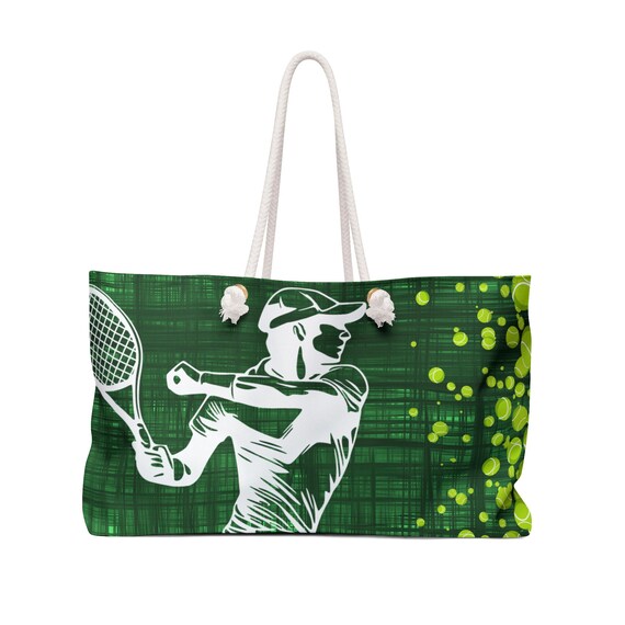 Preppy Tennis Tote Bag Boho Pop Art Tennis Lover Gift Stylish