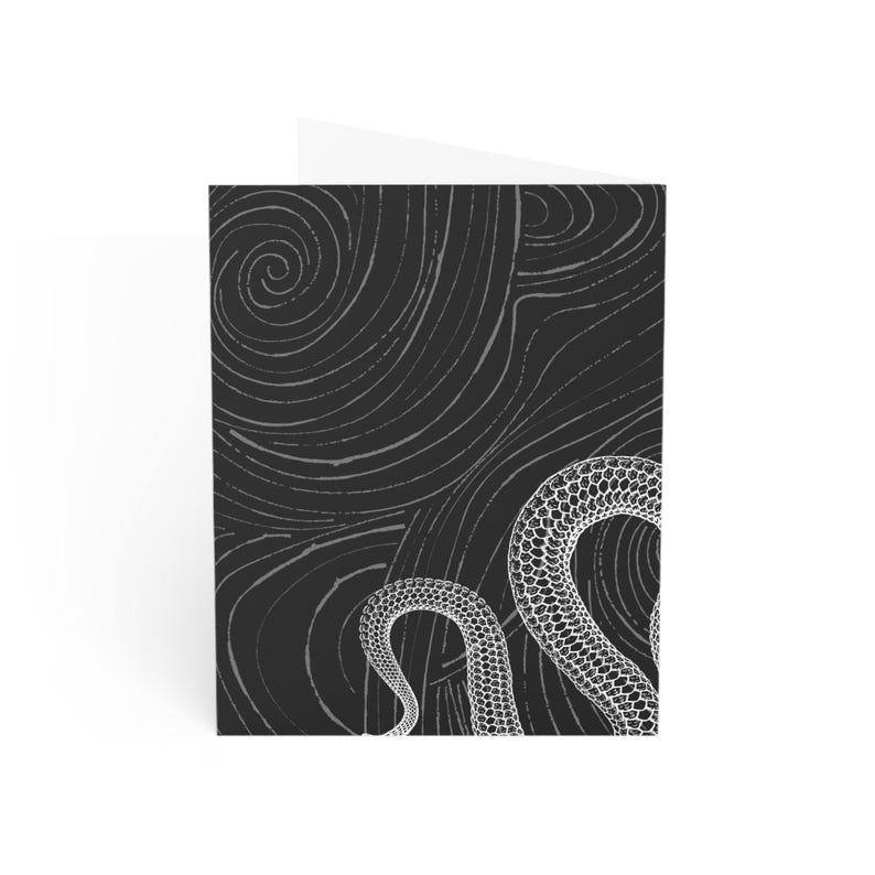 Snakes Greeting Cards Stationary Letter Thank You Note Card Goth Tattoo ...