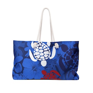 Meeresschildkröten-Tasche, moderne Blumenblau-Strandlachen-Kreuzfahrt-Segeltuch-Reisetasche, Ozean-Strandbrandungs-Seetaschen-Liebhaber-Geschenk, Wochenendreisetasche