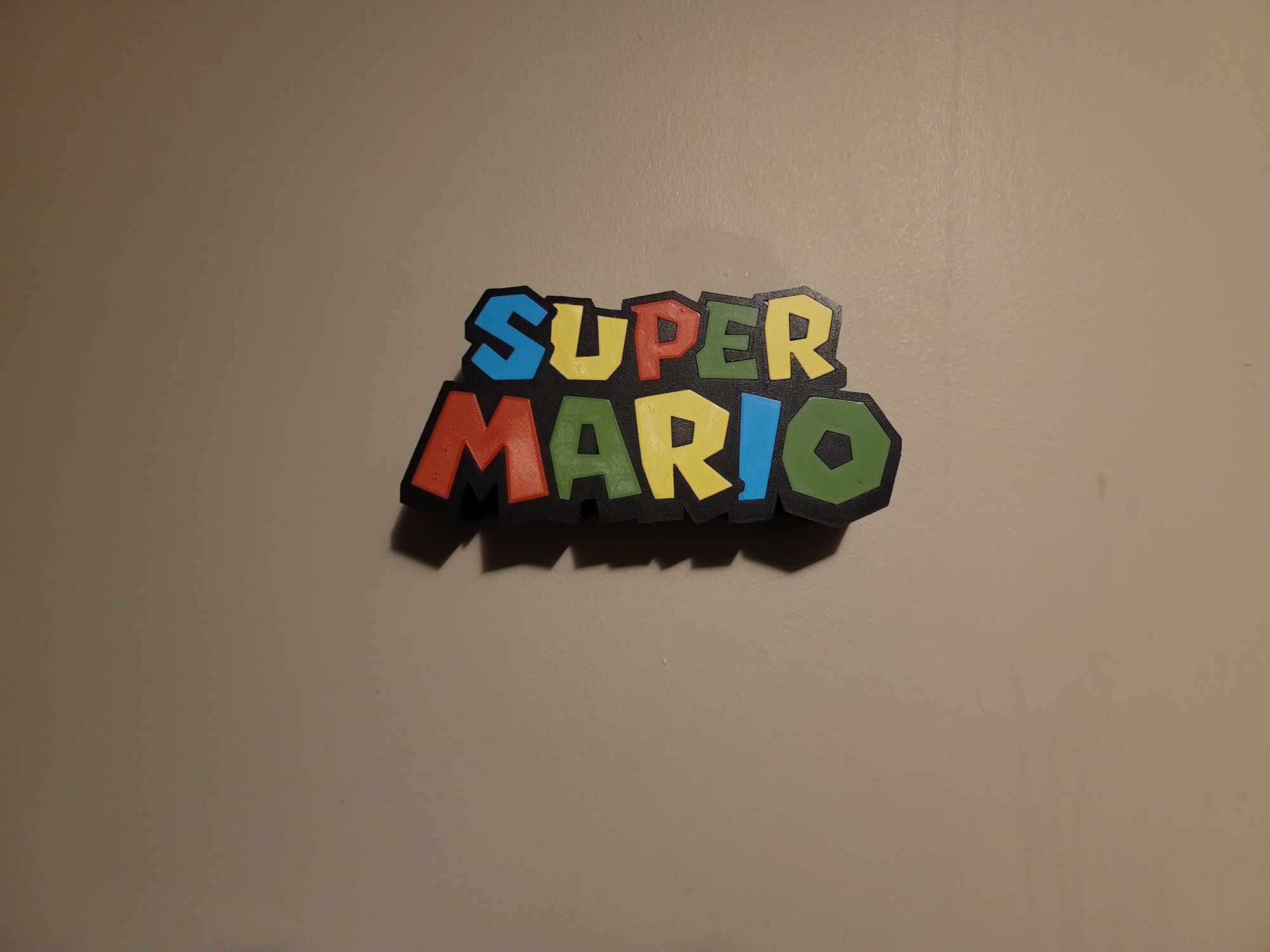 Super Mario LED Night Light/ Light Box Sign 3d Printed Unique Gaming