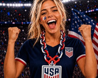 USA Soccer Hype Chain!  ***Free Shipping!!!***