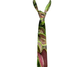 Attirez le regard comme des mouches avec cette cravate unique Venus Flytrap ! PiégéV4