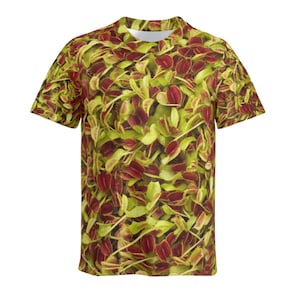 Trapped V1-5 venus flytrap all-over print cotton t-shirt