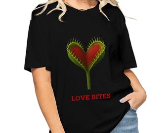 Bouchées d'amour ! T-shirt femme attrape-mouches venus France