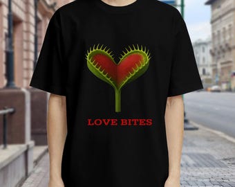 Bouchées d'amour ! T-shirt femme attrape-mouches venus France