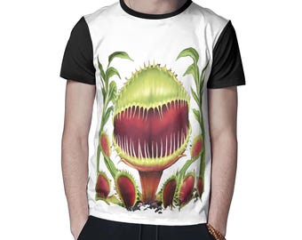 T-shirt d'Halloween piège à mouches Venus Big Mouth