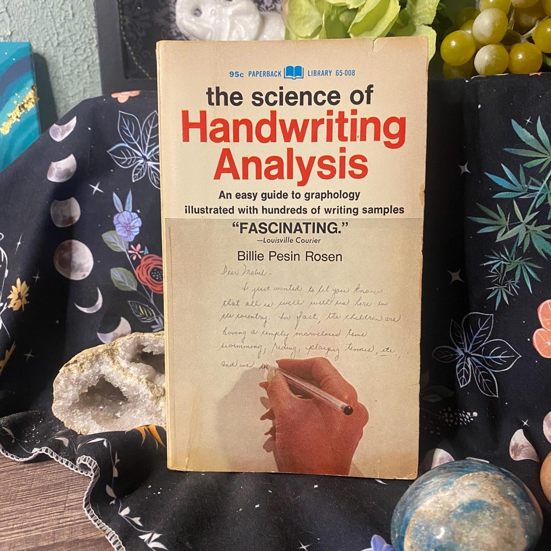 Hand Writing Science The Science of Handwriting Analysis - Etsy