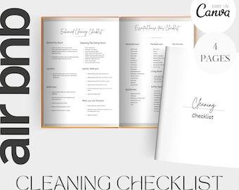 Checklista för Airbnb-inventering, REDIGERBAR, Airbnb-essentials, lista över hushållsartiklar, Airbnb-värd, Airbnb-mall, skyltar, välkomstbok, VRBO