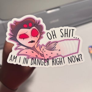 Stolas Sticker/ Sticker water-resistant/ Helluva Boss/ / Cute Stolas/ Red Emotes/ Helluva Boss Stickers