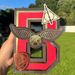 Birthday 3D Letter/ Magic Wizard/ Decoration Birthday /Magic School/ Wizard Magic School