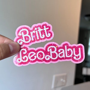 Custom Sticker/ Doll Pink/ Stickers Customs/ Waterproof Sticker/ Holographic Paper