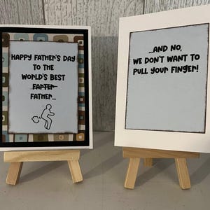 Biglietto per la festa del papà - Preconfezionato o personalizzato / Messaggio personalizzato disponibile / Design unici e fatti a mano