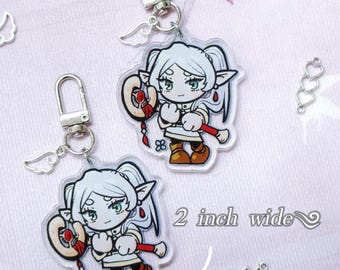 Sousou no Frieren | Beyond Journey’s End Frieren Fern Stark Clear Acrylic Keychain charm
