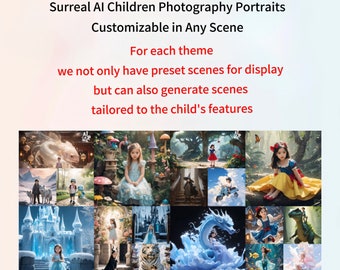 Stable Diffusion:Surreal AI Children’s Photography Portraits, Customizable in Any Scene