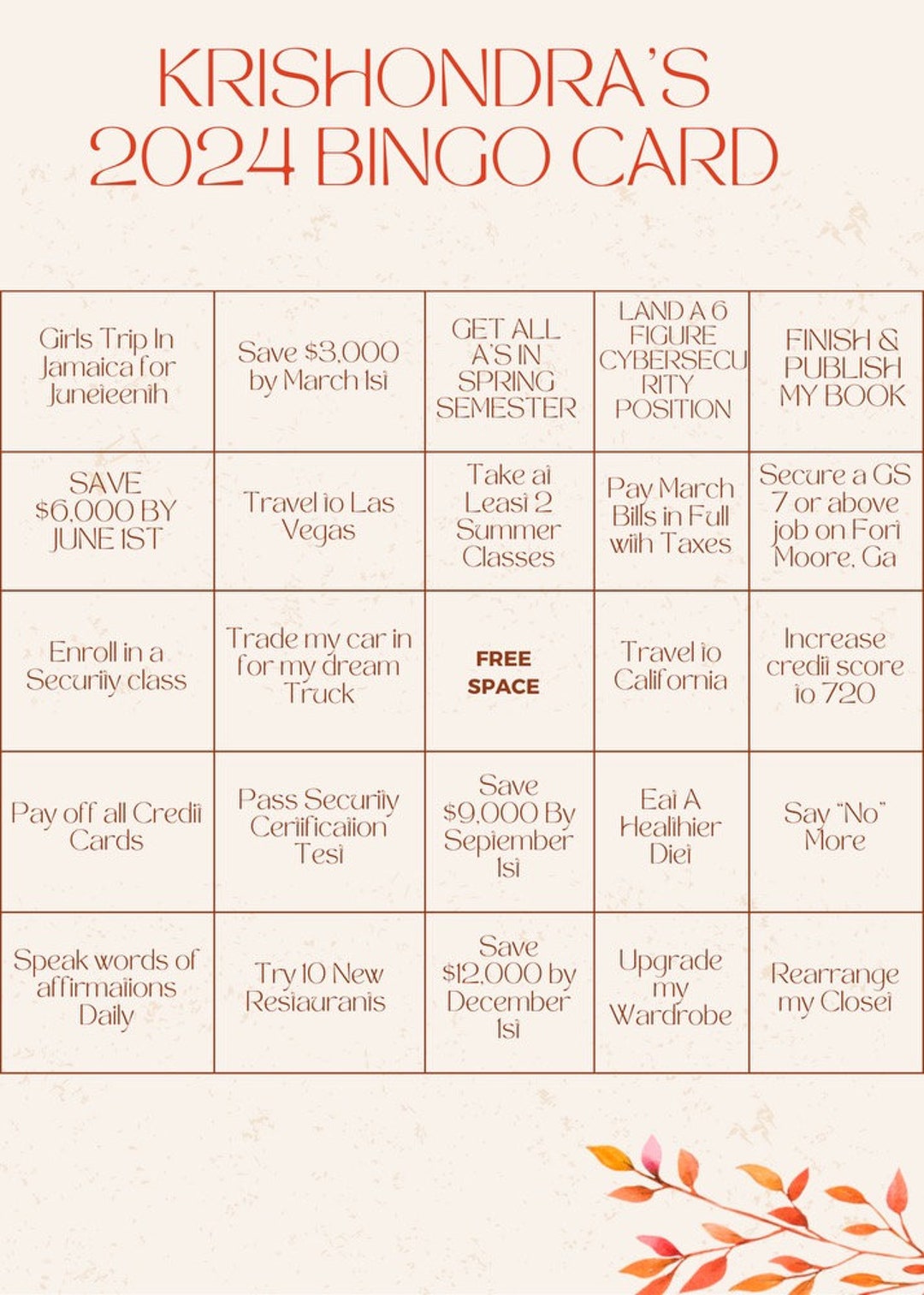Bow Bingo Card, Editable Bingo Cards, Bingo Cards 2024, Printable