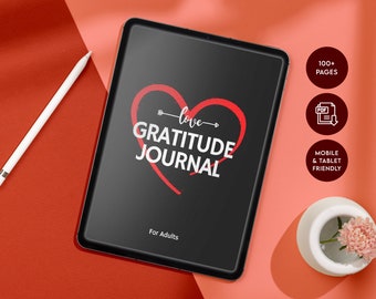 Daily Gratitude Journal for Adults, Gratitude Workbook, Pdf Journals, Good Notes Journal, Planner journal, Digital Downloads