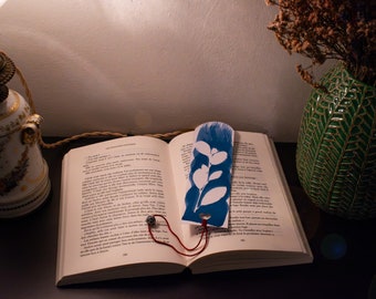 Botanical Cyanotype Bookmark