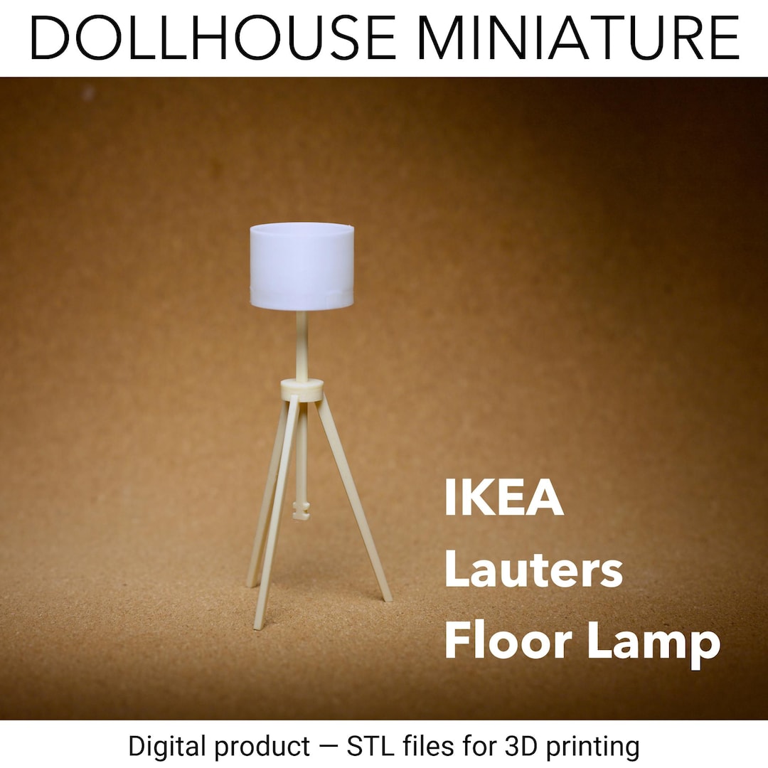 IKEA Lauters Floor Lamp 3d-printing STL File DIY Dollhouse Model