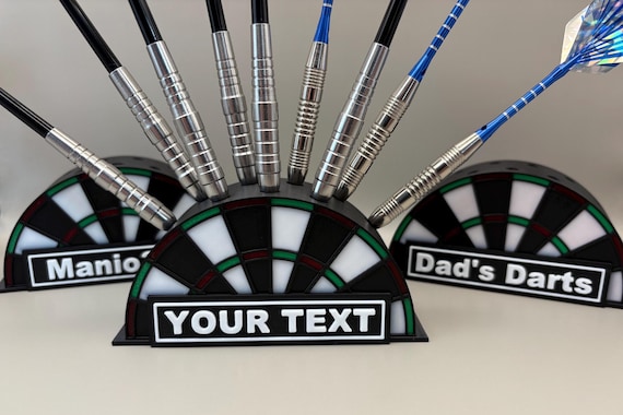 Customizable Name Personalized 9 Slots Dartboard Mini Dart Holder Station – Premium Dart Holder for Easy Storage & Organization Darts Stand