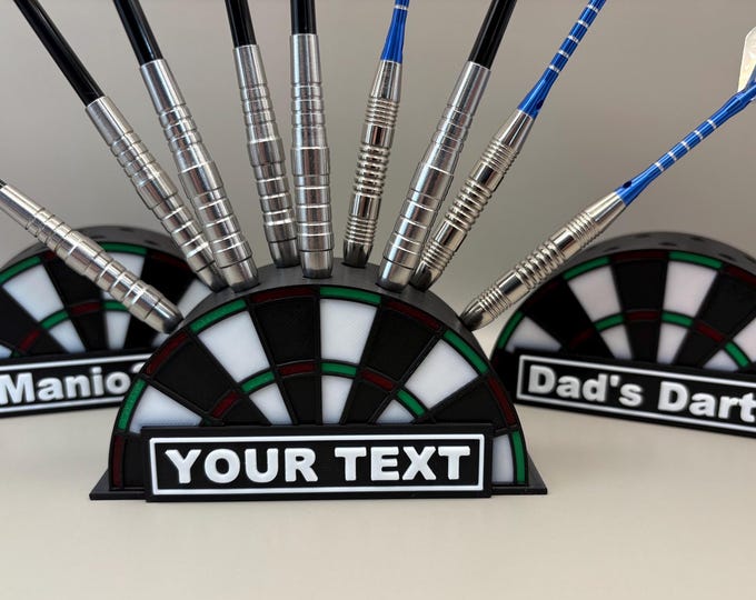 Personalized Dart Holder: 9-Slot 3D Printed Dartboard Stand